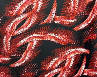 Anaconda Snake Print Nylon Spandex Fabric - Four Way Stretch