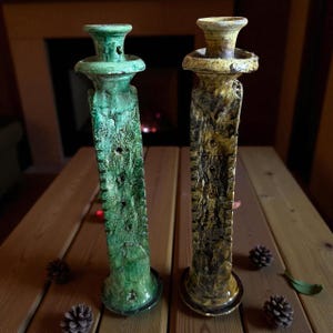 tall candle holder, Handmade candlestick