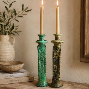 tall candle holder, Handmade candlestick