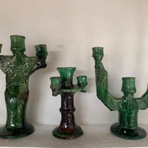 Velas de tamegroute verdes