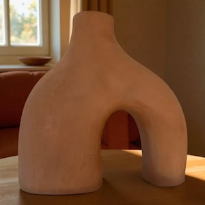 terracotta natural vase