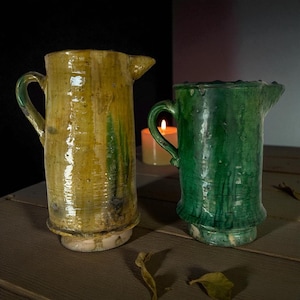 Terracotta vase, tamegroute Pottery deco, Natural cup