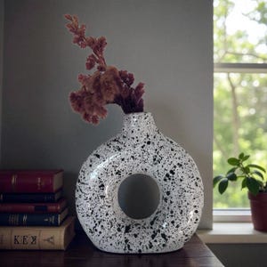 Vaso de terracota, decoração em cerâmica, vaso