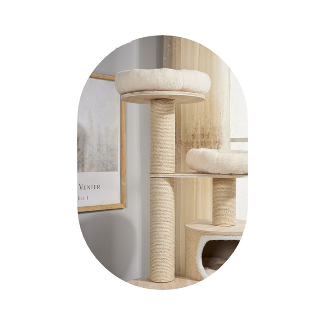 Large Cat Climbing Tower with Scratching Post Sisal RopeSolid Etsy