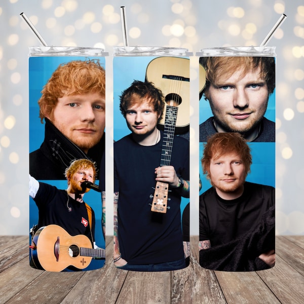 Ed Sheeran 20 oz Tumbler Wrap Digital PNG