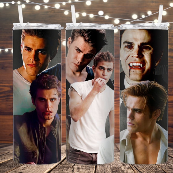 Paul Wesley 20 oz Tumbler Wrap Digital PNG