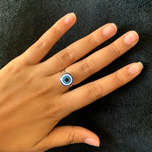 Evil Eye Ring (Adjustable)