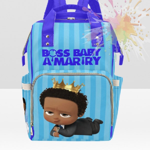 Boss Baby Boys Diaper Bag Black
