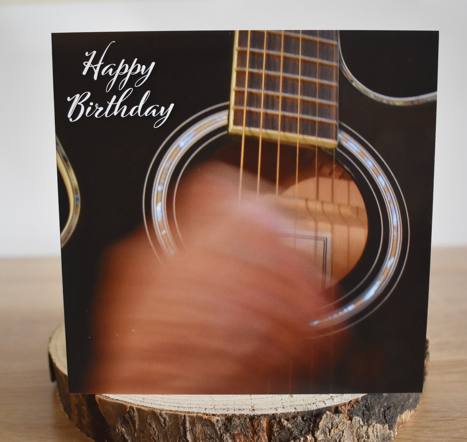 Alles Gute zum Geburtstag Gitarre Grußkarte Etsy