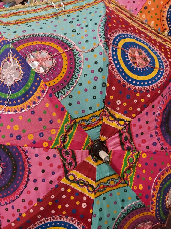 Sun Parasol - Indian Decorative Umbrella - Beach Protection