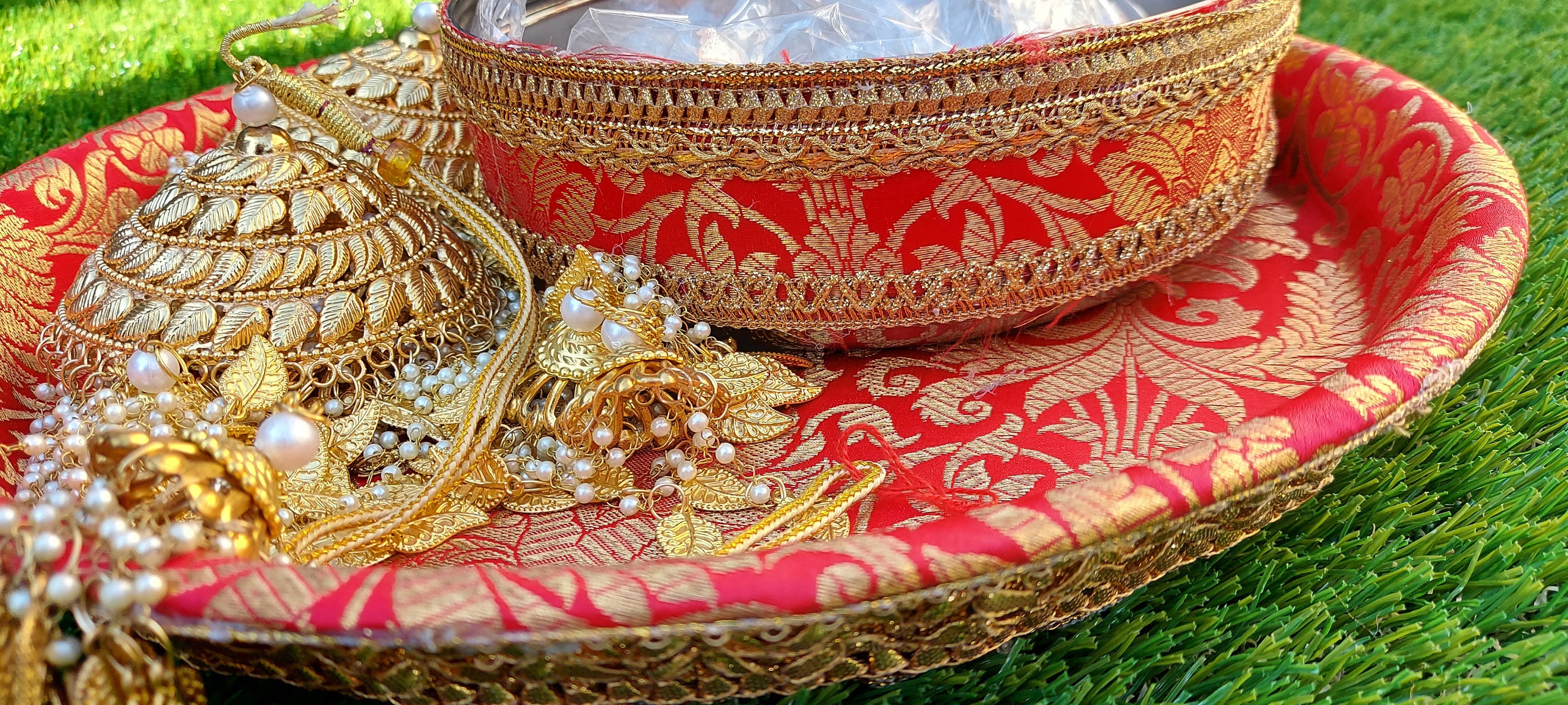 Wedding Choora Tray & Bowl Set Indian Bride Pakistani Bride Desi Bride