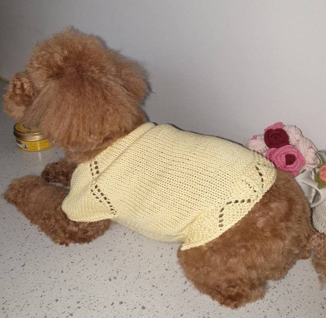 Summer Time Frilled One Piece dog Knits dog Sweater Etsy