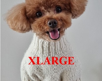 Basic Turtleneck Sweater- x large / knitting pattern