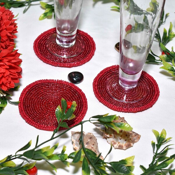 Beaded Coasters Etsy