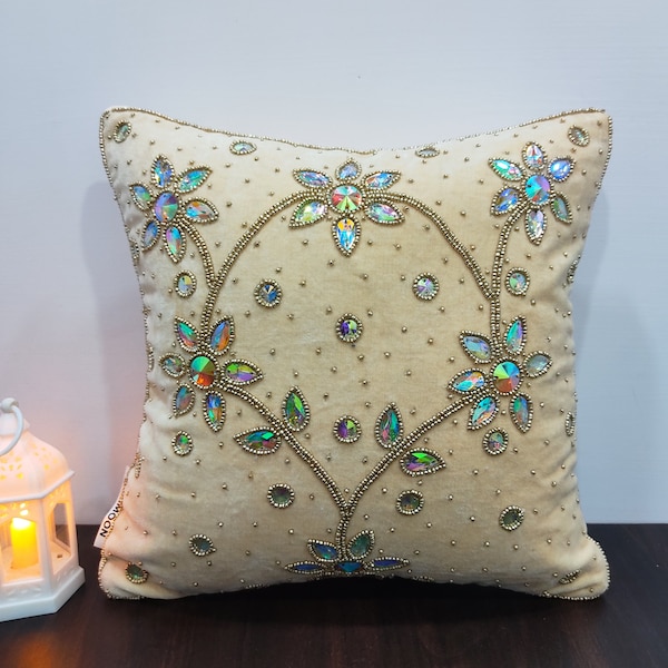 Beaded Throw Pillows Etsy