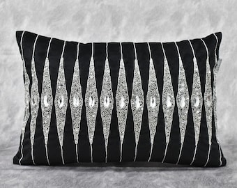 Black and silver couch pillows hotsell