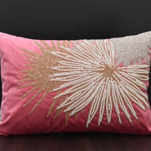 Blush and gold throw pillows sale