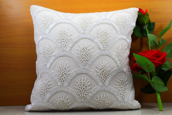 Embellished throw pillows discount
