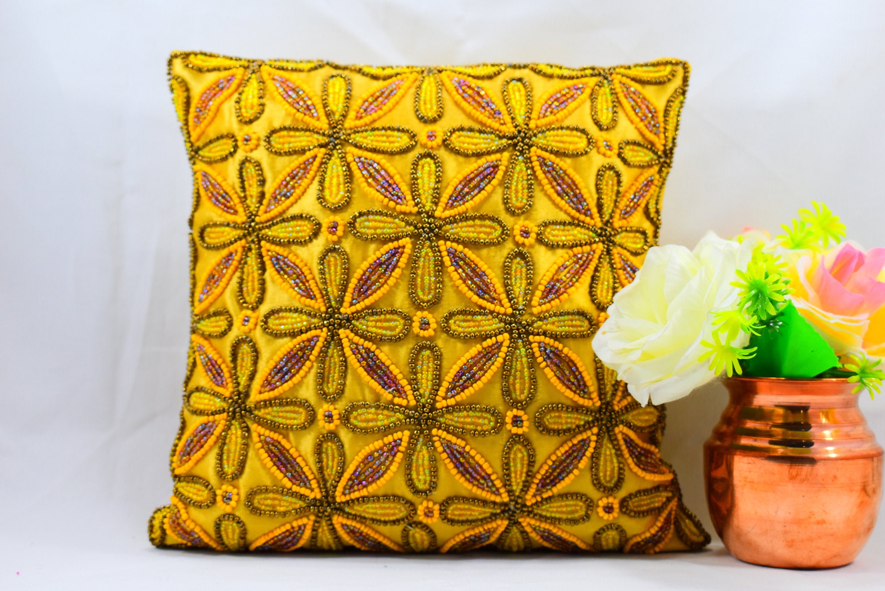 Lila Gold Bling Kristall Perlen Wurf Kissenbezug Luxus Modern | Etsy