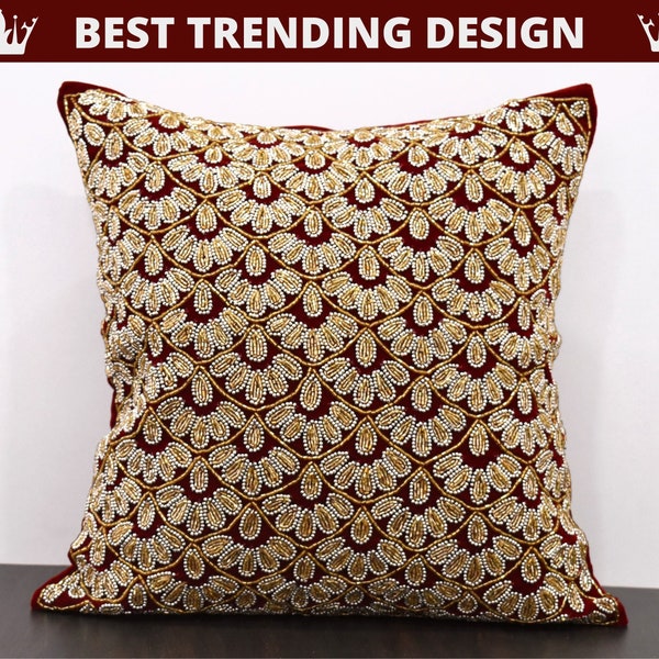 Beaded Throw Pillows Etsy