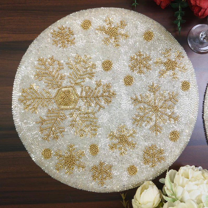 ZARIMOON Fish Beaded Placemat