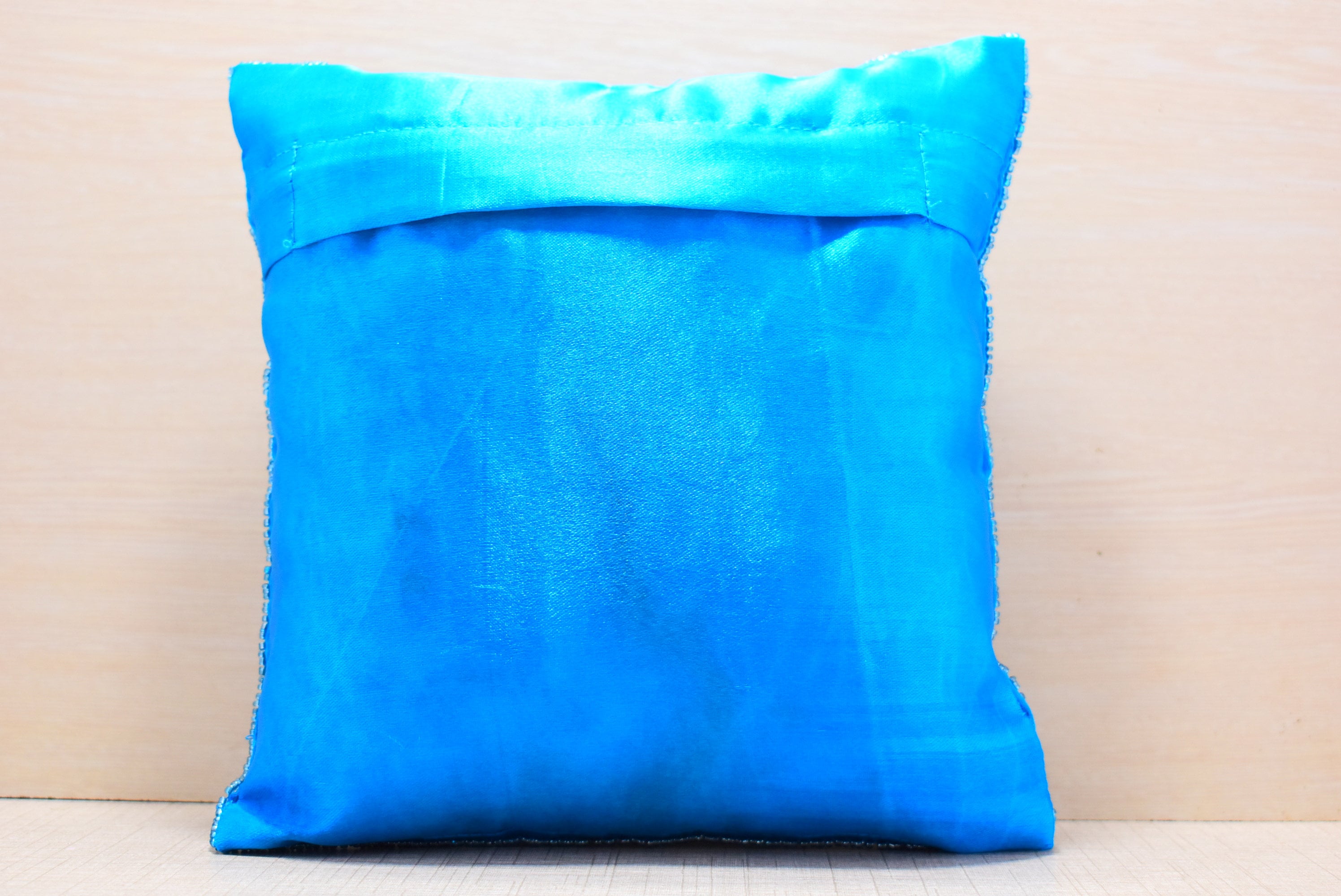 Sky Blue Beaded Throw Pillow Cover Luxury Contemporary Modern Etsy