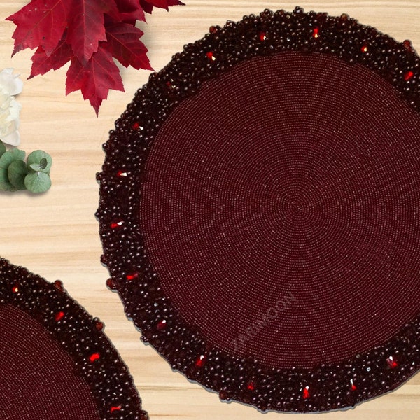 Maroon Placemat Etsy