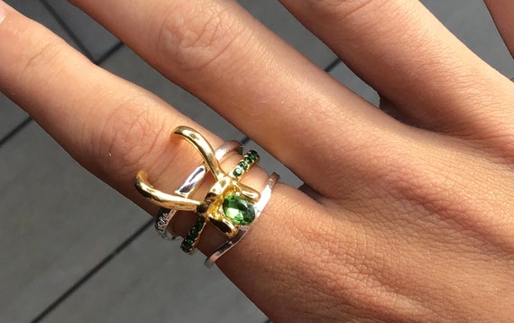 Juego de anillos triples Loki talla R - Etsy