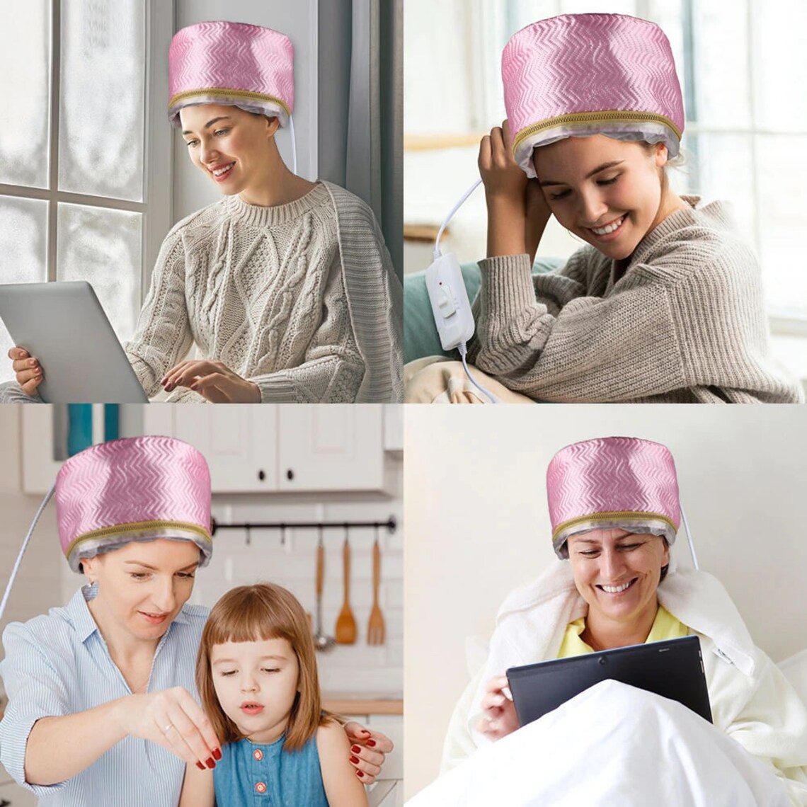 Women Hair Steamer Cap Dryers Thermal Treatment Hat Beauty SPA Etsy