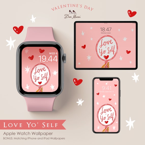 Love Yourself Apple Watch Wallpaper for Valentine's Day. - Etsy Love Yourself Apple Watch Wallpaper for Valentine's Day. - Etsy