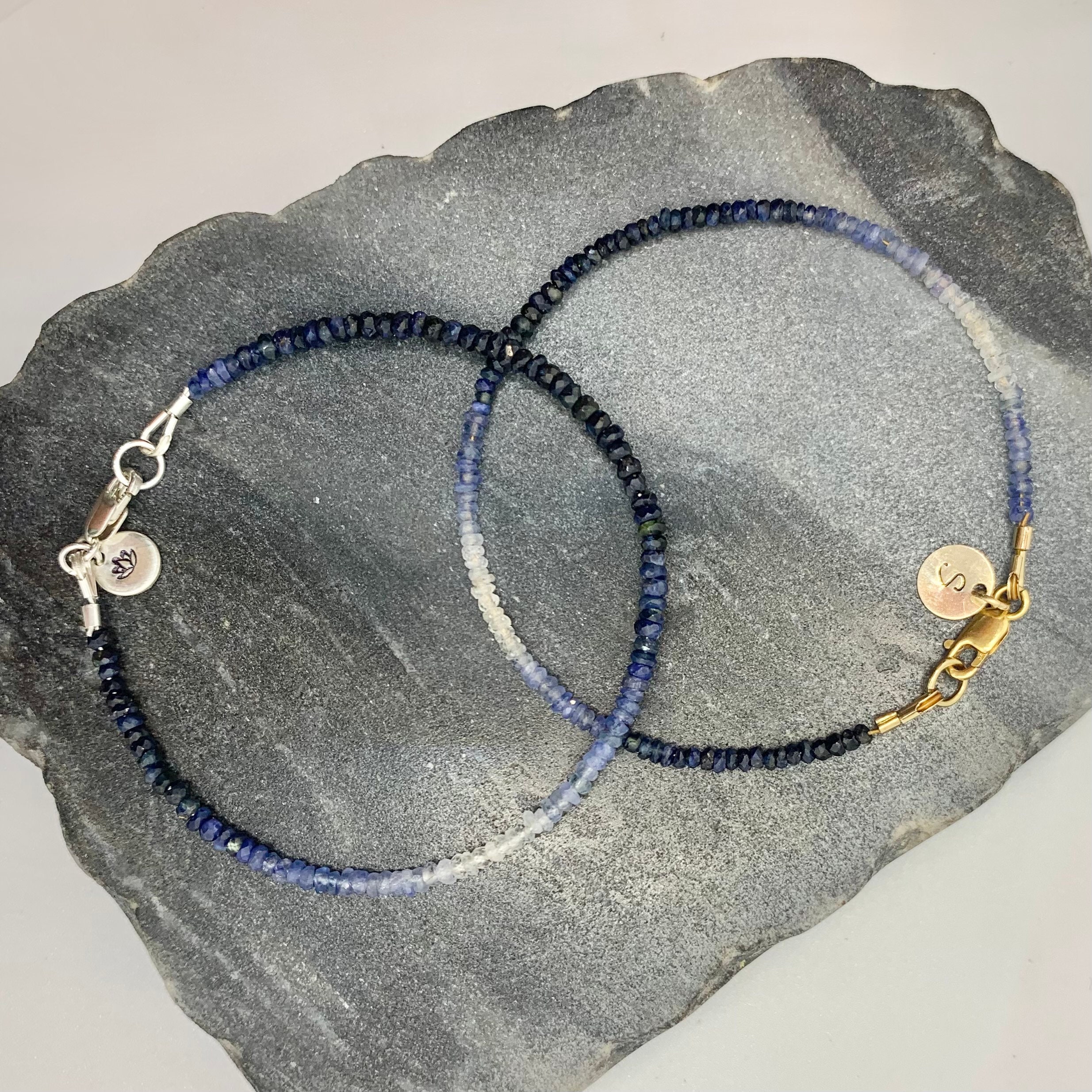 14k White Gold Sapphire Tennis Bracelet, Genuine Blue Sapphire Ovals and  Diamond Gold Bracelet for Women, 14k Gold Sapphire Bracelet - Etsy