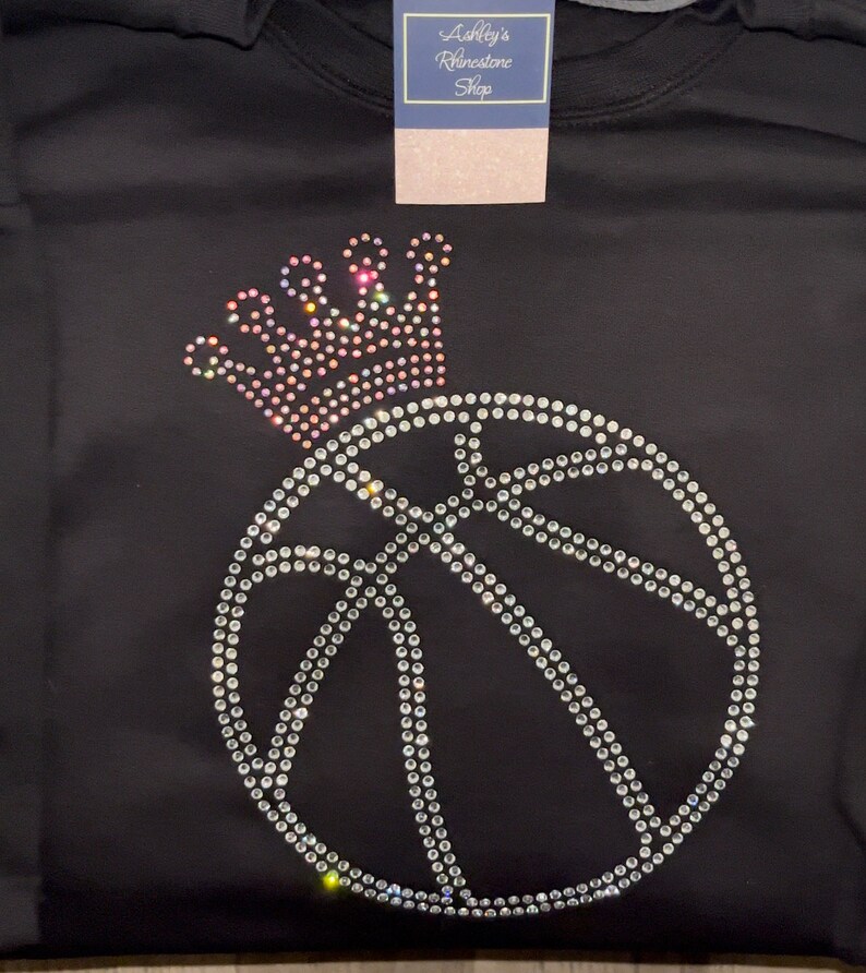 Rhinestone Queen of the Basketball Court Bling With Personalized Option - Etsy