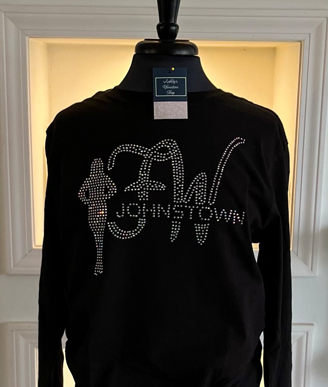 Be Rhinestone Logo Custom Rhinestone Logo Apparel, Corporate & Band Merchandise - Etsy