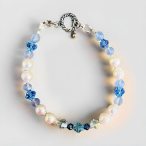 Beaded Pearl Bracelet for Women, Pearlcore  Jewelry, Chacedony, and Quality Crystal, Bridesmaid Jewelry Valentines Day Gifts for Women