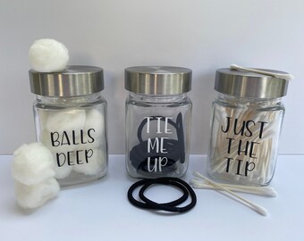 Bathroom Jars Etsy