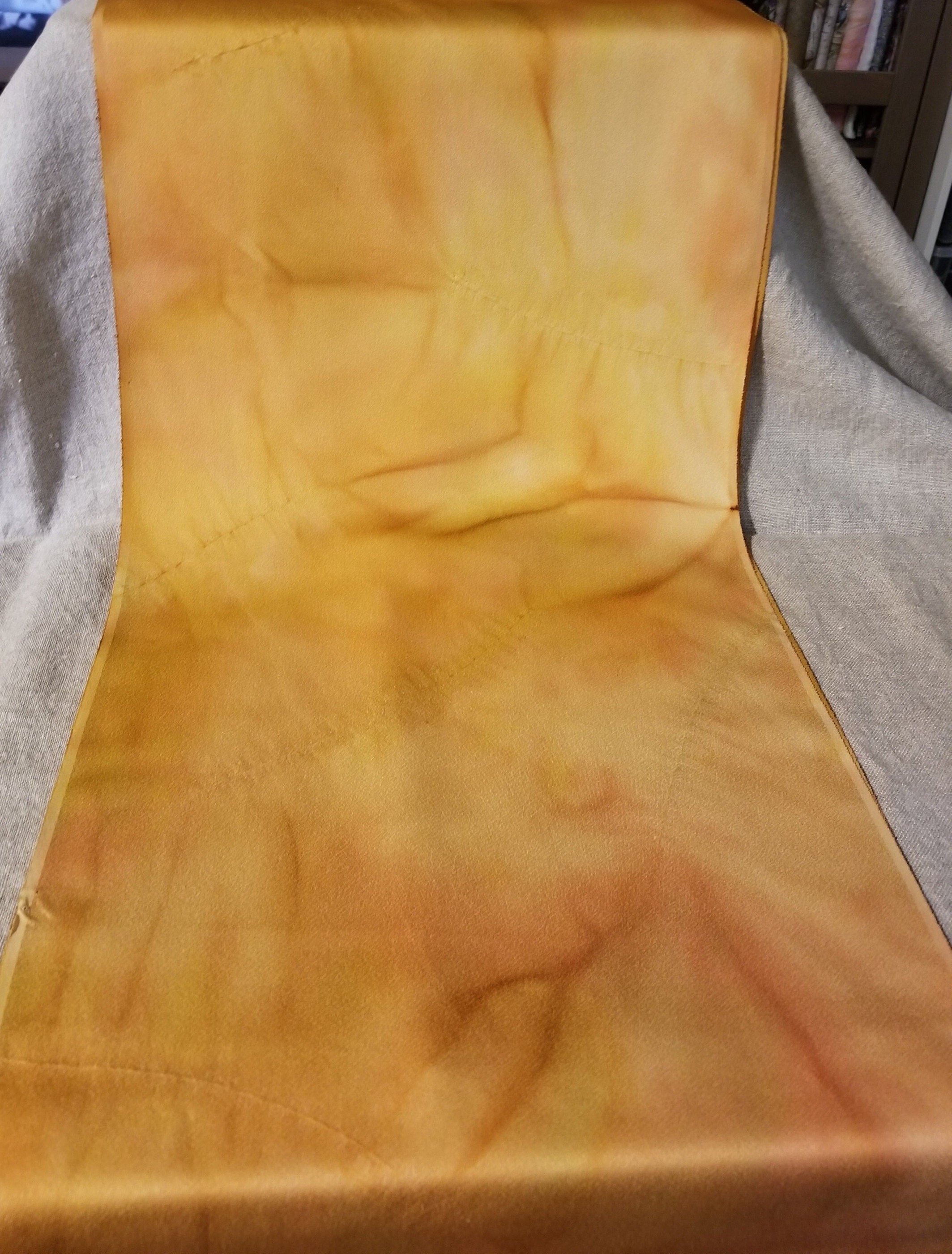 Vintage Japanese Silk Kimono Fabric/Bokashi Itajime Shibori/By the Yard
