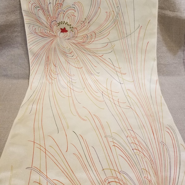 Seiden Kimono Stoff - Crazy Chrysanthemum - Meterware