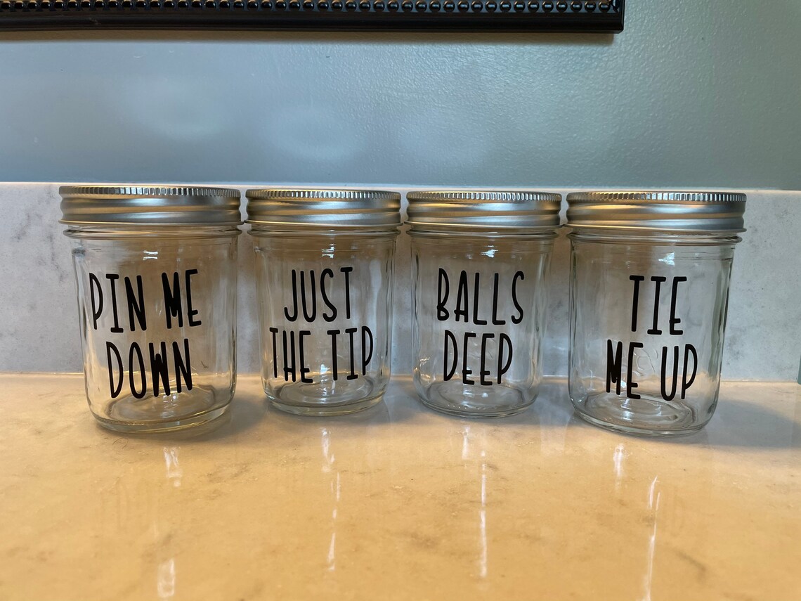Funny Bathroom Storage Jars Etsy