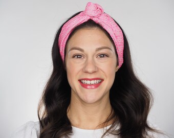 Women's Pink Topknot Headband