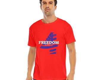 Unisex O-neck 4th of July T-shirt | 180GSM Cotton (DTF)