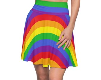 Rainbow Women's Skater Skirt