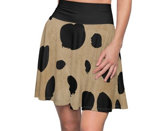 Cheeta Print Women's Skater Skirt