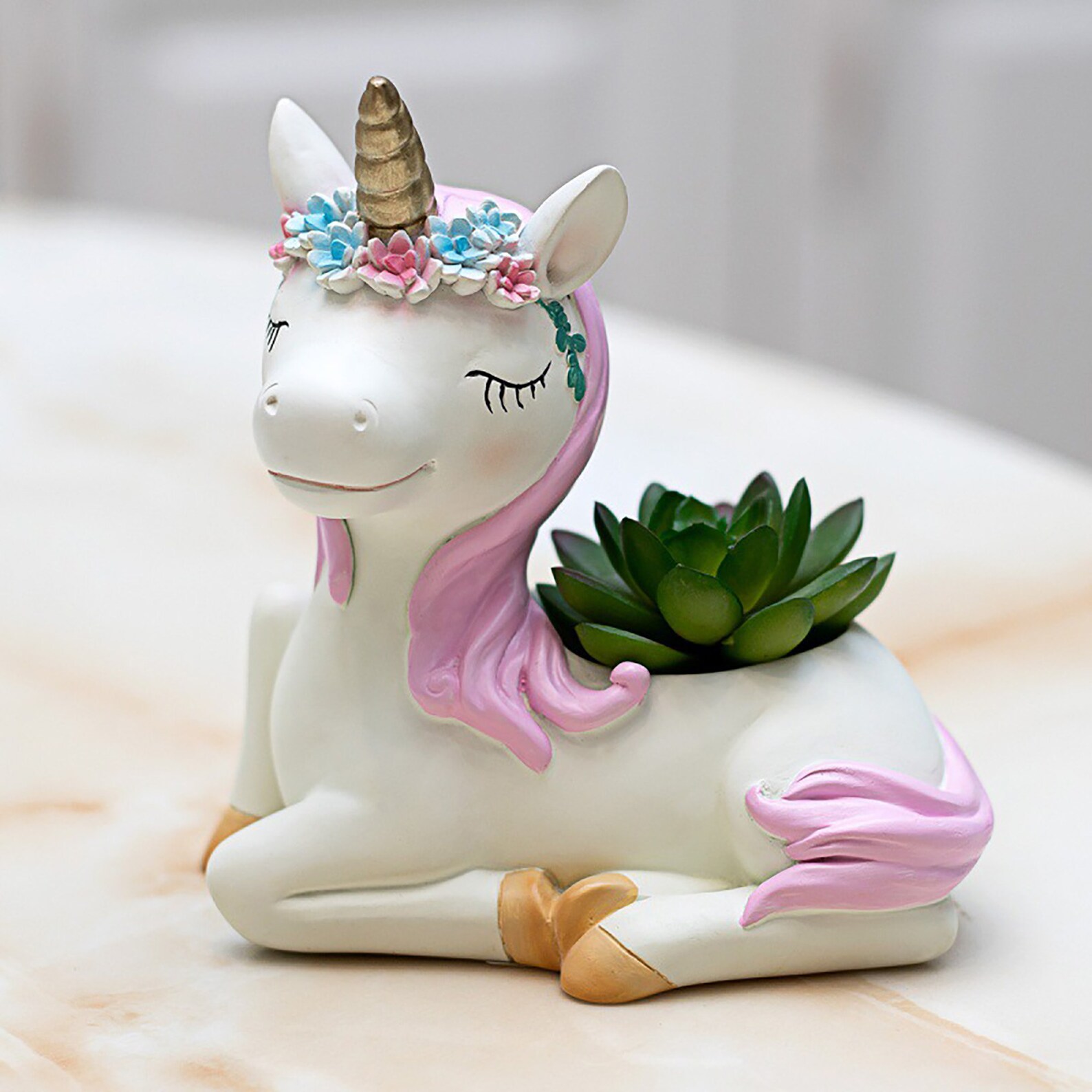 Creative Unicorn Animal Flower Floral Pot Planter Etsy