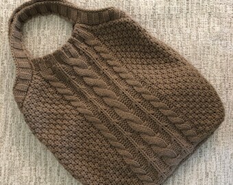 Cable Knit Handbag