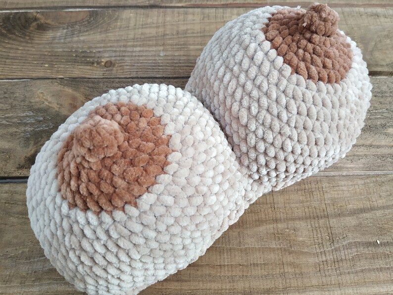 Boob pillows Crochet boob pillow Titty pillows Thick boobs Etsy