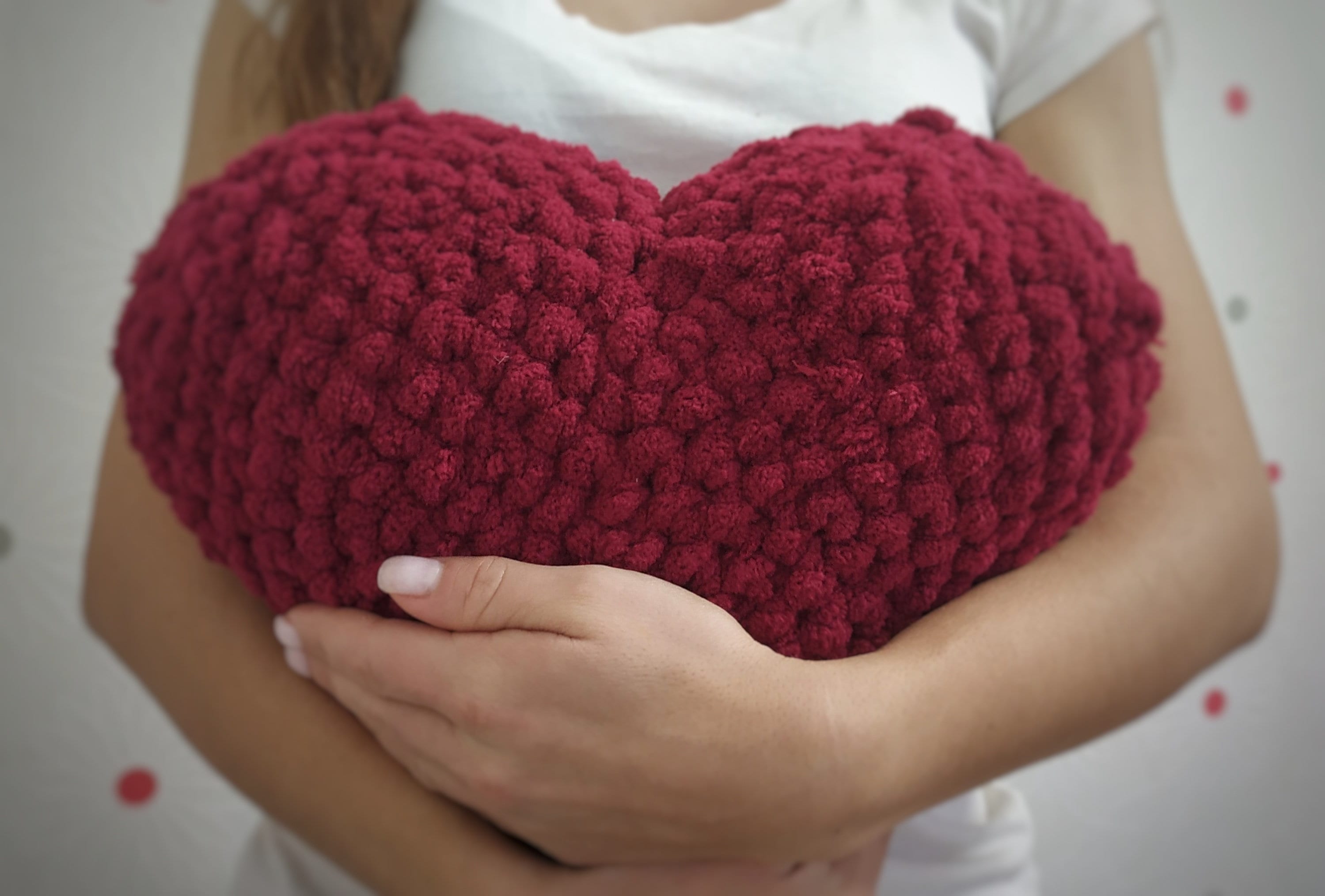 Chunky knit pillow heart Personalized heart shaped pillow Etsy
