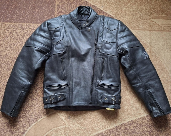 VTG 80's -90's's leather motorcycle jacket-Biker jacket-leather jacket