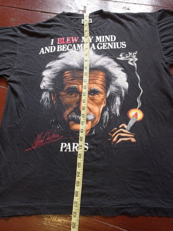 VTG T-shirt Albert Einstein I Blew My Mind And Be… - image 5
