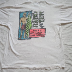 VTG T-shirt surfing 80s surf , single stitch  , Size XL