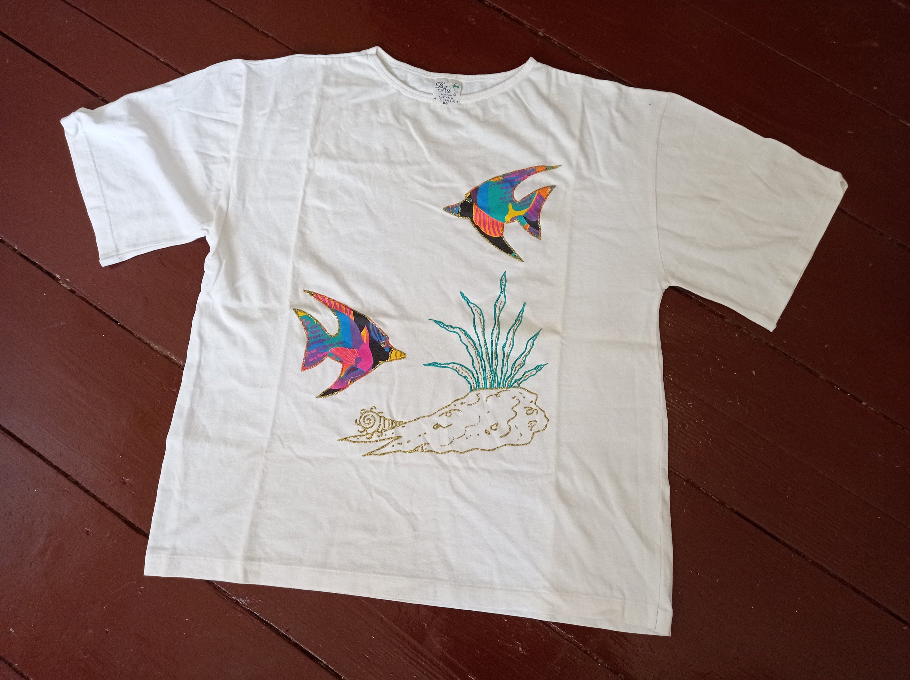 VTG T-Shirt  Ocean Fish Nature. A Birthday Present